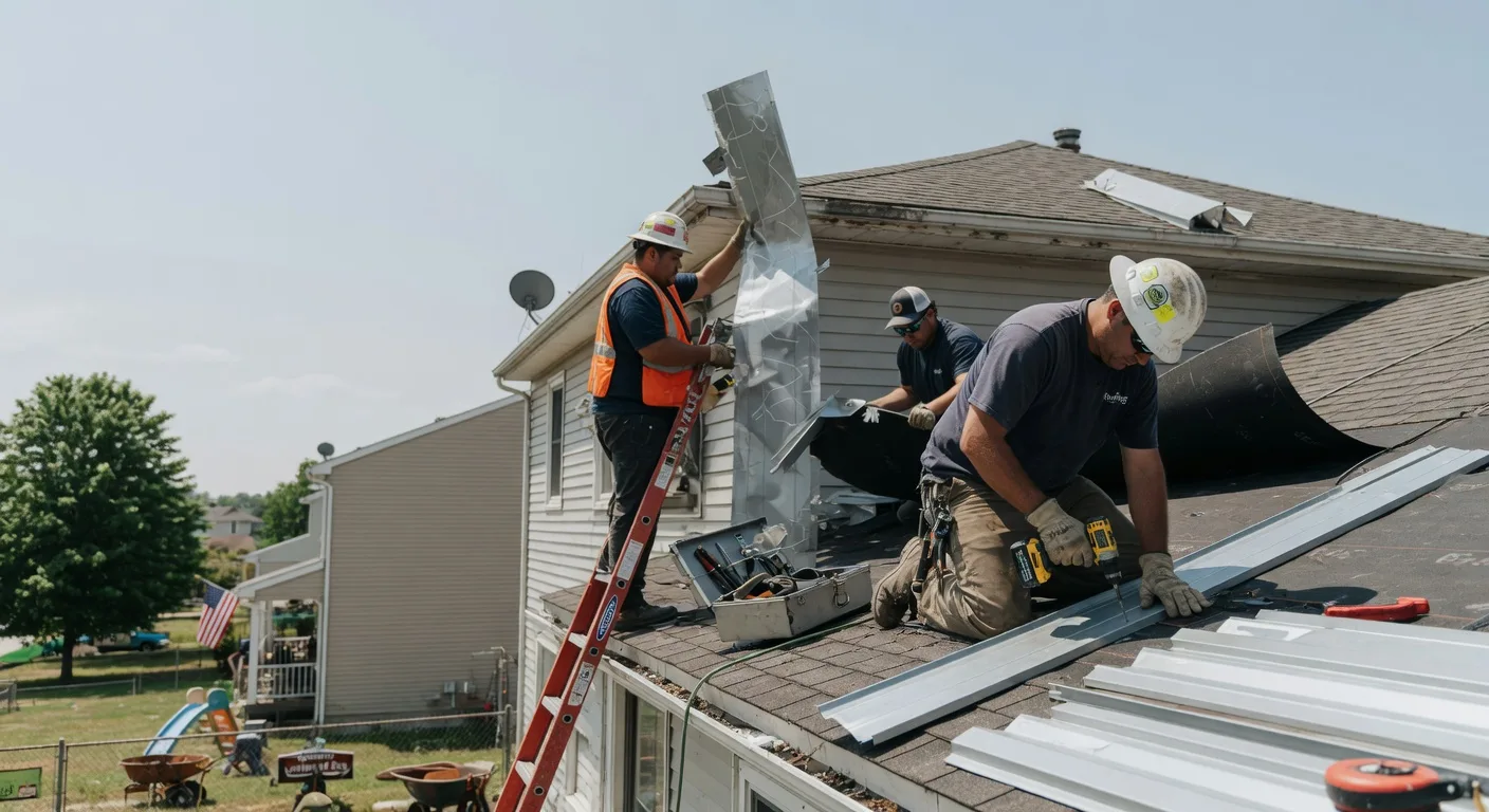 Storm Damage Metal Roof Repair in Greenwood, VA